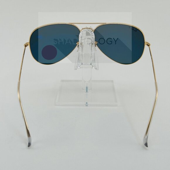Ray Ban Aviator Gold Classic Polarized Green Sunglasses RB3025 001/58 62 mm main image 7